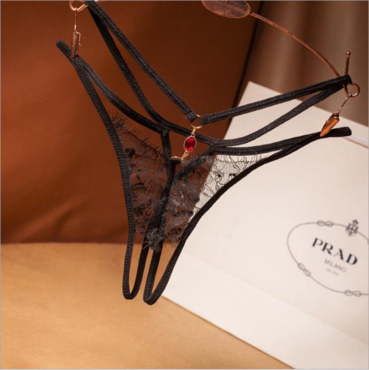 La Belle Fantastique Sexy Lace See-through Panty | One Size | Bridal | Bachelorette - La Belle Fantastique