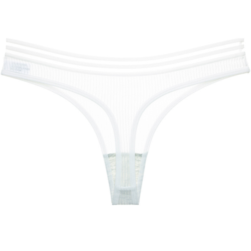 La Belle Fantastique Ava Sexy ice silk see-through G-String, Tanga Panty, Lace Panty Set, Lace Lingerie