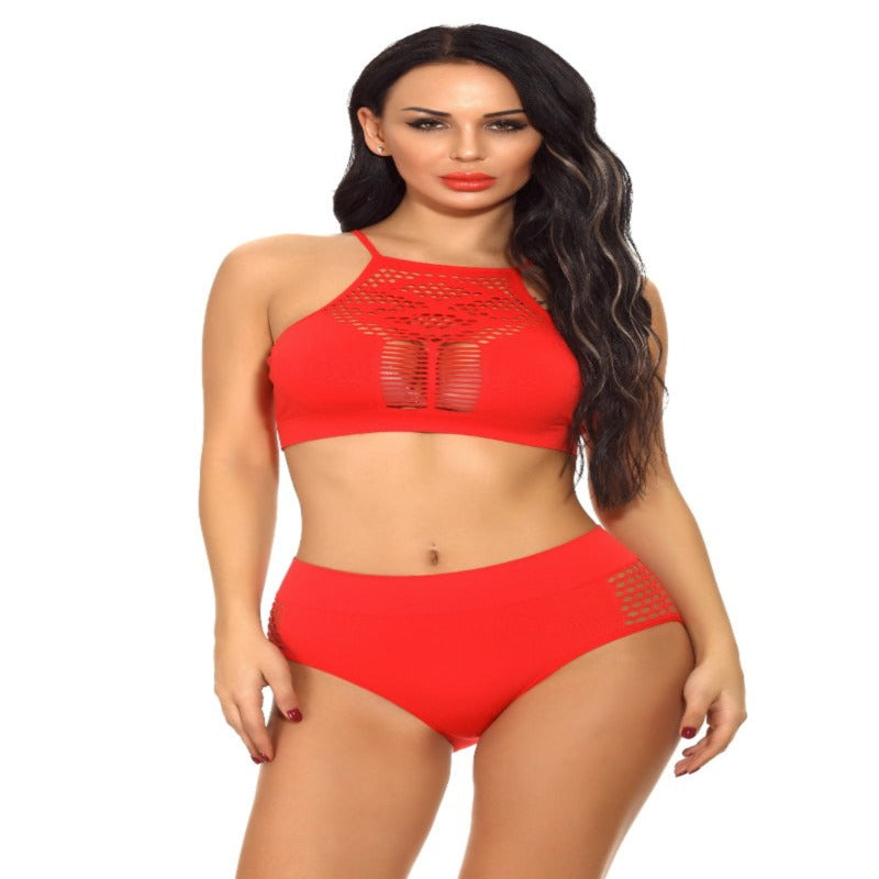 La Belle Fantastique 2 Pieces Black Sexy Elastic Bra set | Black Bra Set