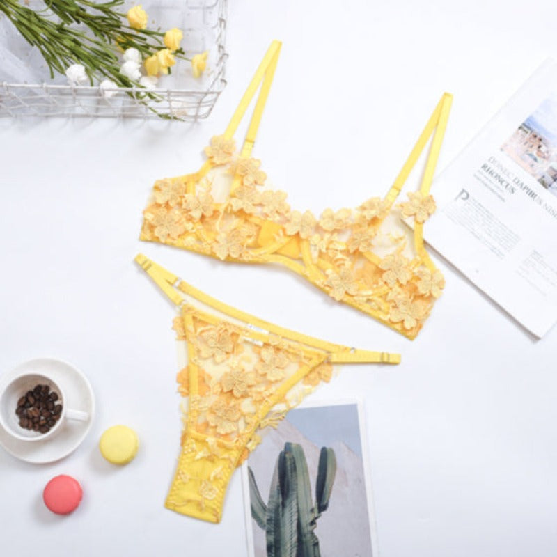 <transcy>Ensemble de lingerie 3 pièces en dentelle La Belle Fantastique | Ensemble de lingerie sexy | Cadeau de mariée | Ensemble de lingerie en dentelle | Ensemble de lingerie noire | Ensemble de lingerie transparente</transcy>