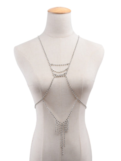 La Belle Fantastique Bralette body chain, body jewelry, layered body chain, gifts for her, sister's gift, mom's gift, daughter's gift