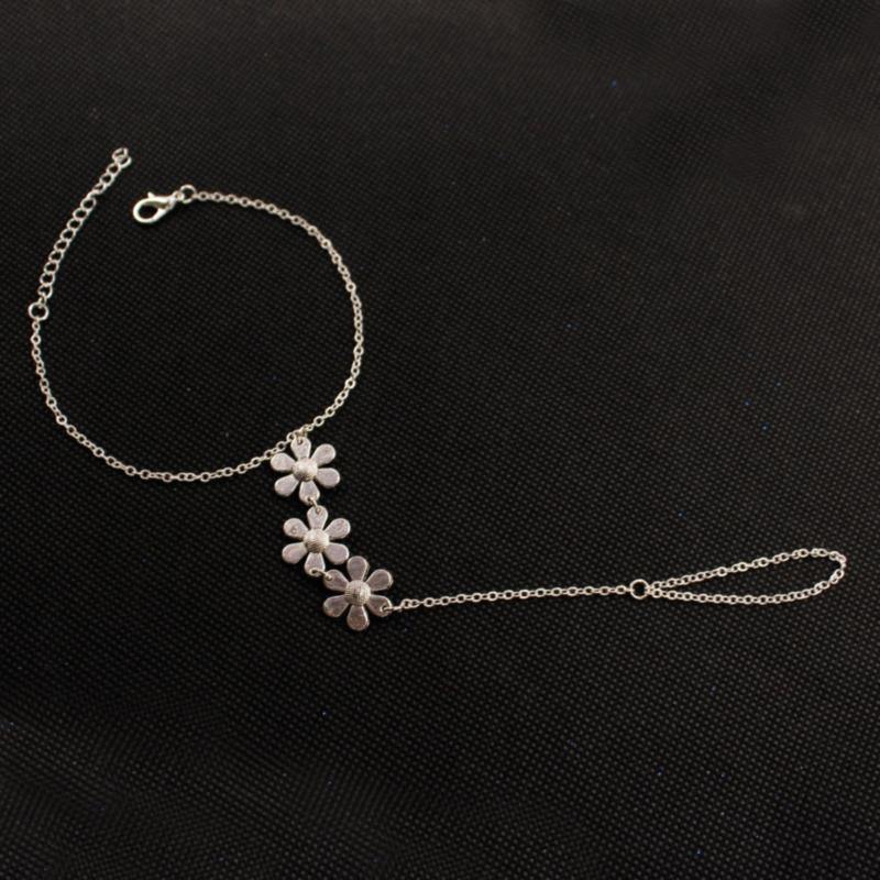 La Belle Fantastique Silver Filled Ring Bracelet | Chain Finger Bracelet - La Belle Fantastique