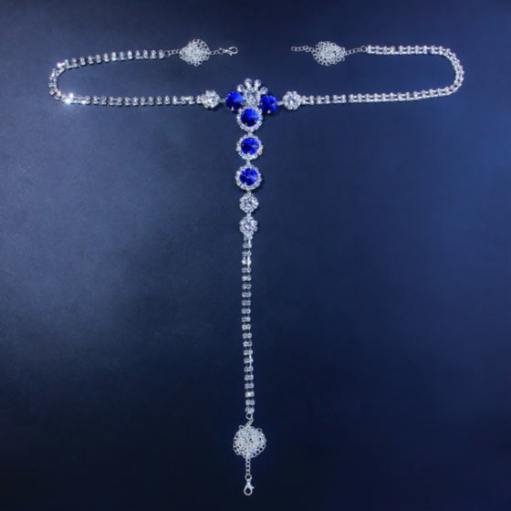 La Belle Fantastique Sexy brilliant Rhinestone Panty Chain, body jewelry, gifts for her, sister's gift