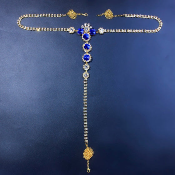 La Belle Fantastique Sexy brilliant Rhinestone Panty Chain, body jewelry, gifts for her, sister's gift