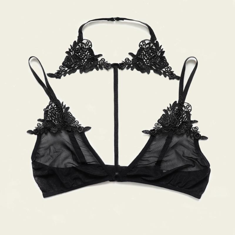 La Belle Fantastique Willow 2 Pieces Sexy Lingerie Set | Sexy Mesh three-dimensional embroider | Gift For Her Wedding Gift - La Belle Fantastique