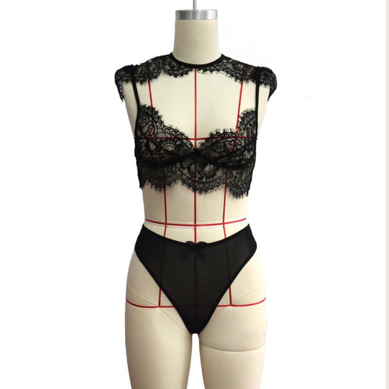 La Belle Fantastique Camille 2 Pieces Sexy Lingerie Set | See Through Lingerie Bridal | Personalized Gift For Her Wedding Gift - La Belle Fantastique