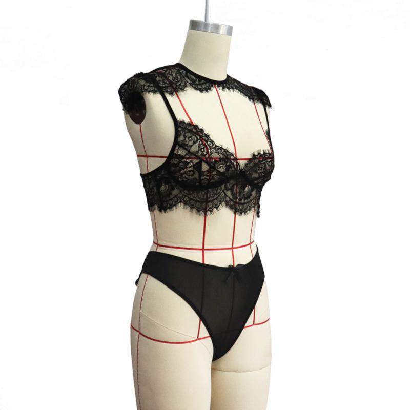 La Belle Fantastique Camille 2 Pieces Sexy Lingerie Set | See Through Lingerie Bridal | Personalized Gift For Her Wedding Gift - La Belle Fantastique