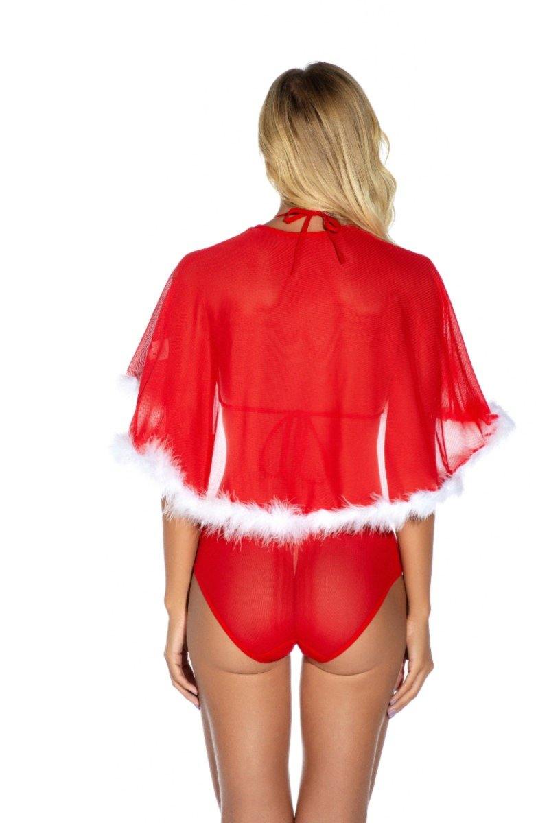 La Belle Fantastique Annabelle | Sexy Christmas Lace Nightdress With Cape | Christmas Nightgown | Christmas Lingerie | Christmas Gift For Women's - La Belle Fantastique