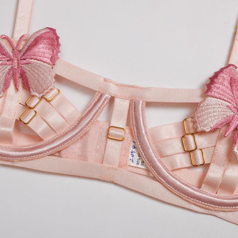 La Belle Fantastique Fleur 2 Pieces Sexy Lingerie Set | Sexy Rose Lace Hollow | See Through Lingerie Bridal |Gift For Her Wedding Gift - La Belle Fantastique