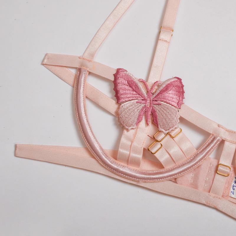 La Belle Fantastique Fleur 2 Pieces Sexy Lingerie Set | Sexy Rose Lace Hollow | See Through Lingerie Bridal |Gift For Her Wedding Gift - La Belle Fantastique