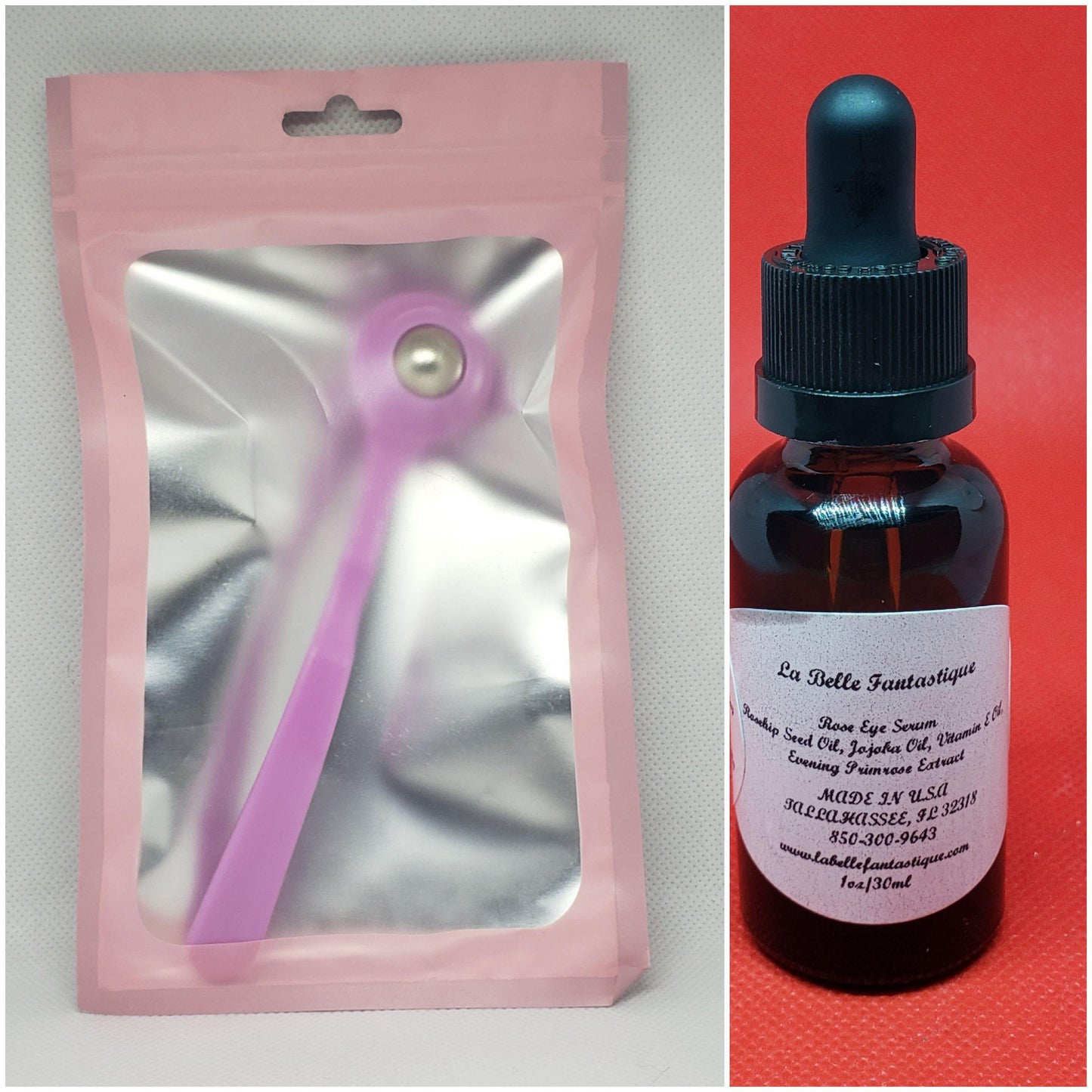 La Belle Fantastique Combo Eye Serum and Under Eye Massager | Puffy Eye | Fatigue Eye | Helps Relieve Puffiness | Ergonomic Handle - La Belle Fantastique