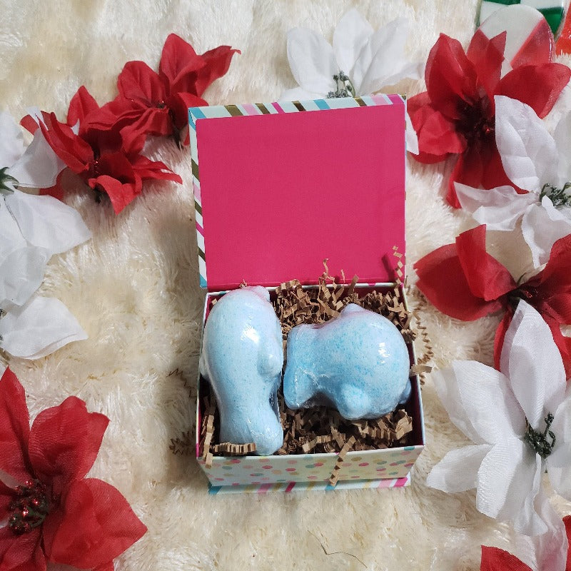 Spa Gift Set for Women, Spa Gift Set for Mom, Gift Set Handmade Soap, Gifts Under 25, Natural Bath Gift Basket Women | 2 Bath Bombs - La Belle Fantastique