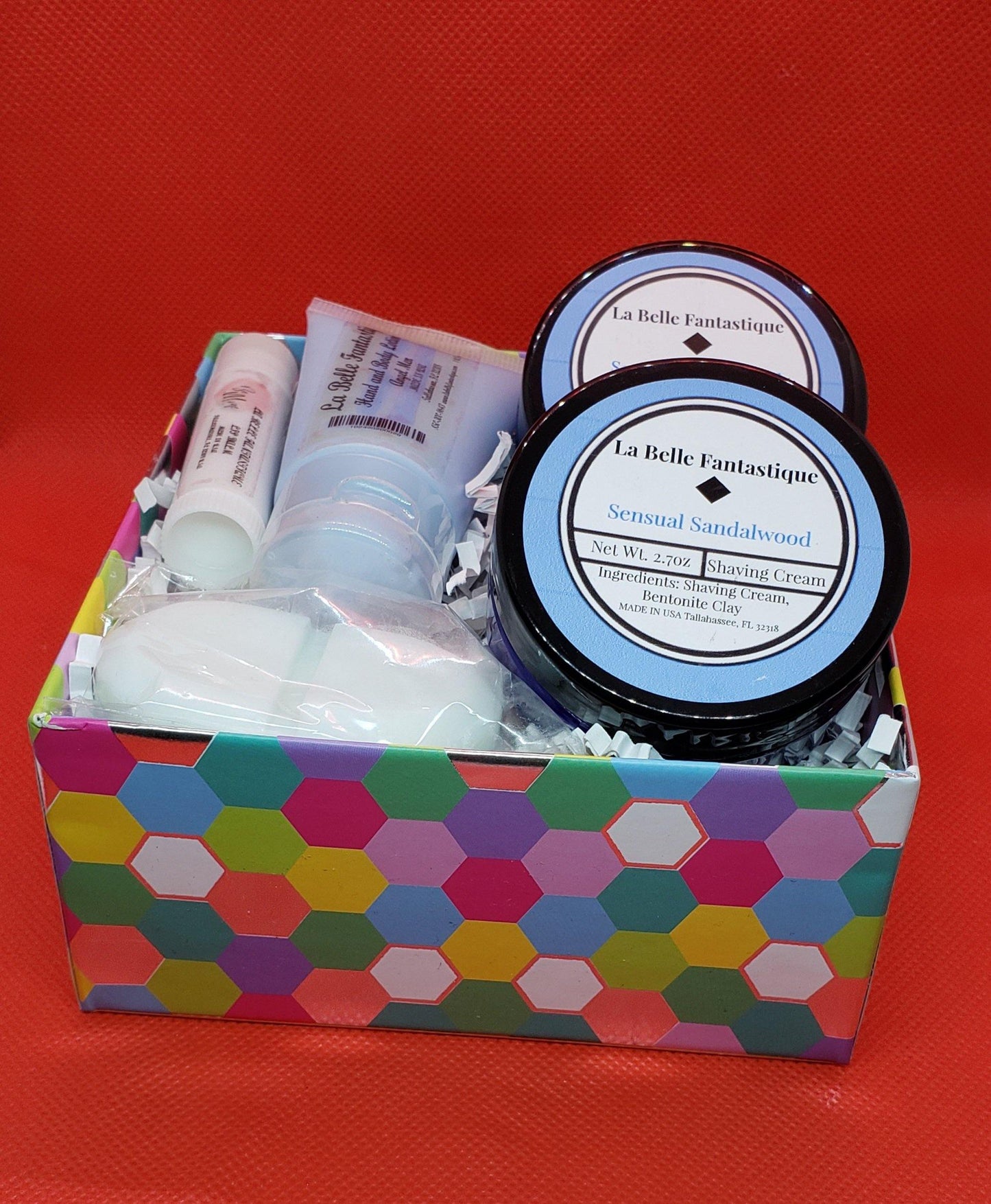 La Belle Fantastique Men's 5 Piece shaving set | Lip Balm | Shaving Cream | Hand Lotion | After-Shave lotion | Chill Pill Soap - La Belle Fantastique