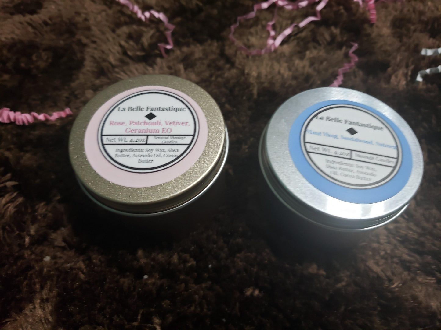 La Belle Fantastique Massage Body Candle that melts into warm, Relaxing, Natural Massage Oil - La Belle Fantastique