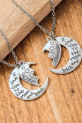 La Belle Fantastique I Love You to the Moon And Back Necklaces, Moon Charm, Wife Gift, Daughter Necklace, Special Person Gift