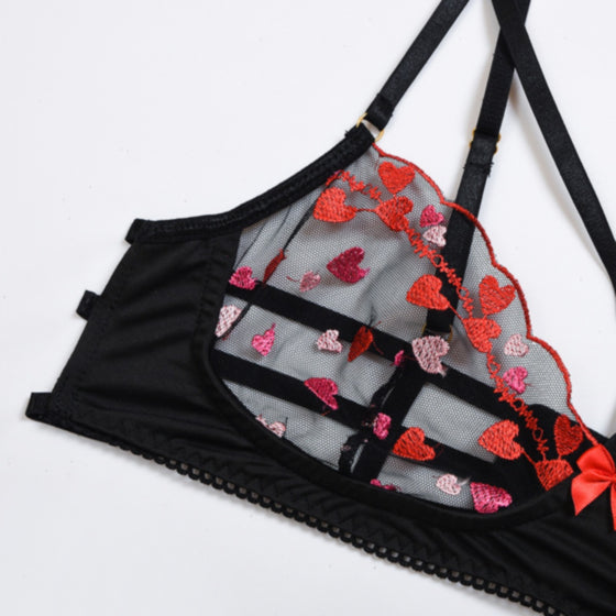 <transcy>Ensemble de lingerie 3 pièces en dentelle La Belle Fantastique | Ensemble de lingerie sexy | Cadeau de mariée | Ensemble de lingerie en dentelle | Ensemble de lingerie noire | Ensemble de lingerie transparente</transcy>