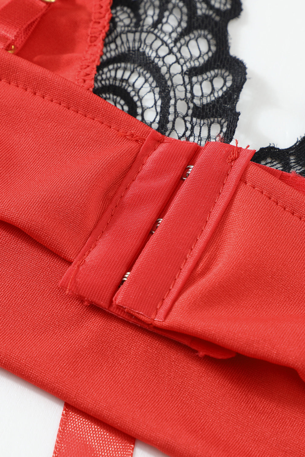 La Belle Fantastique 2 Pieces Red and Black Bowknot