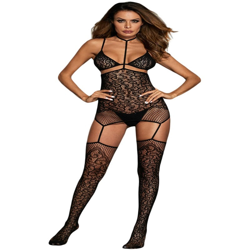 La Belle Fantastique Lace Stretch Garter Slip Bodystocking, sexy bodysuit, lingerie teddy, bodysuit lingerie, wedding bodysuit