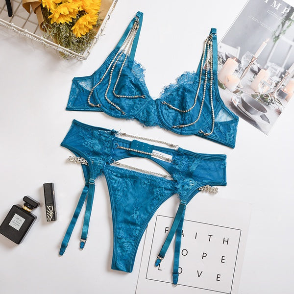 <transcy>La Belle Fantastique Ensemble de lingerie sexy Camille 2 pièces | Voir à travers la lingerie nuptiale | Cadeau personnalisé pour son cadeau de mariage</transcy>