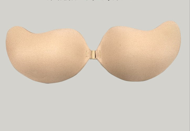 La Belle Fantastique Adhesive Silicone Bra, Invisible Stick On Bras Strapless Backless Bra Reusable Gel Lift Pasties Push Up Bra Sticky Nude