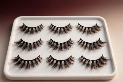 Faux Mink Strip Lashes – 9-Pair Tray (Style Y300)