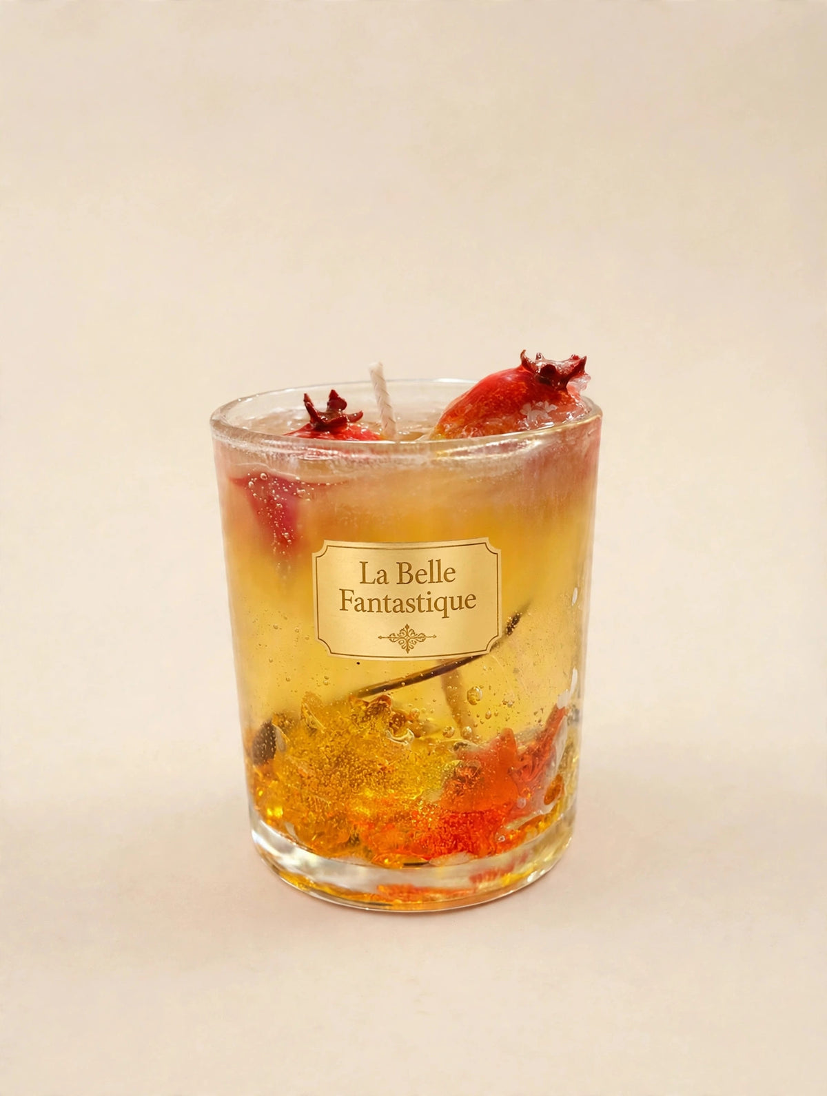 La Belle Fantastique Autumn Harvest Wine Glass Candle