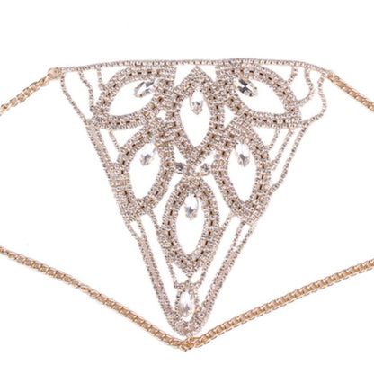 La Belle Fantastique Lexi Leaf design rhinestone 1 pc sexy bottom