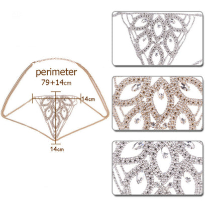 La Belle Fantastique Lexi Leaf design rhinestone 1 pc sexy bottom