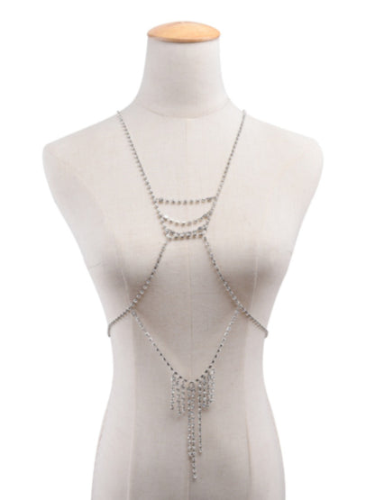 La Belle Fantastique Bralette body chain, body jewelry, layered body chain, gifts for her, sister's gift, mom's gift, daughter's gift