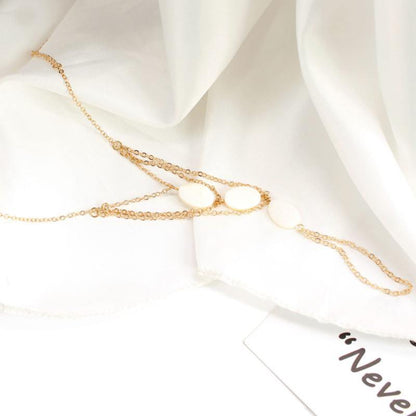 La Belle Fantastique Silver Filled Ring Bracelet | three-layer bracelet | Multi Chain Finger Bracelet - La Belle Fantastique 