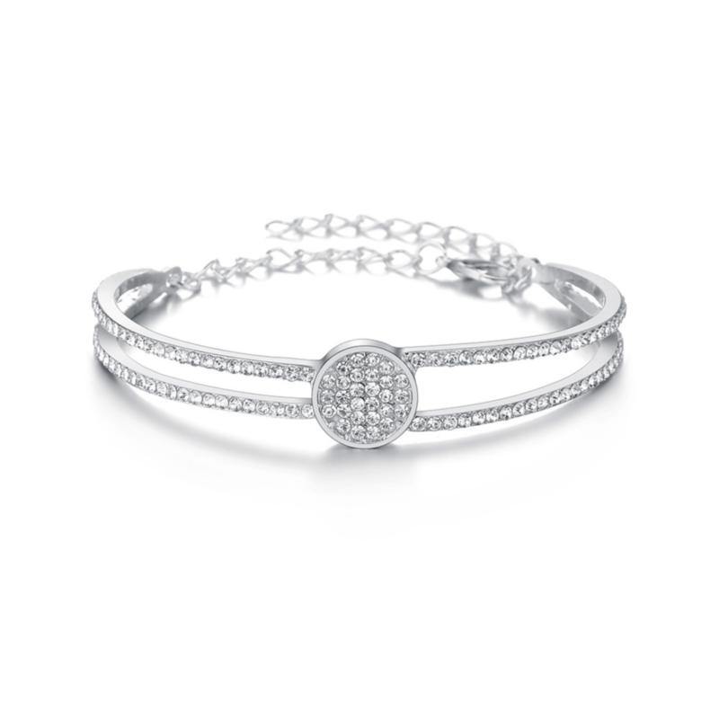 La Belle Fantastique rhinestone solid cuff bracelet | Bangle Bracelet | Bracelet for Women | gold bangle Bracelet | Cuff Bracelet - La Belle Fantastique 