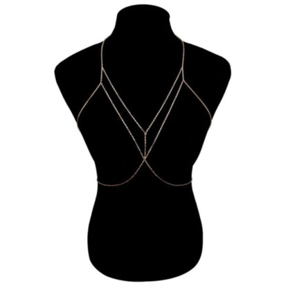 La Belle Fantastique Bralette body chain, body jewelry, layered body chain, gifts for her, sister's gift, mom's gift, daughter's gift