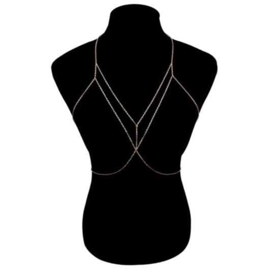 La Belle Fantastique Bralette body chain, body jewelry, layered body chain, gifts for her, sister's gift, mom's gift, daughter's gift