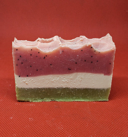 La Belle Fantastique Watermelon Soap | handmade soap | cold process soap | gift soap - La Belle Fantastique 