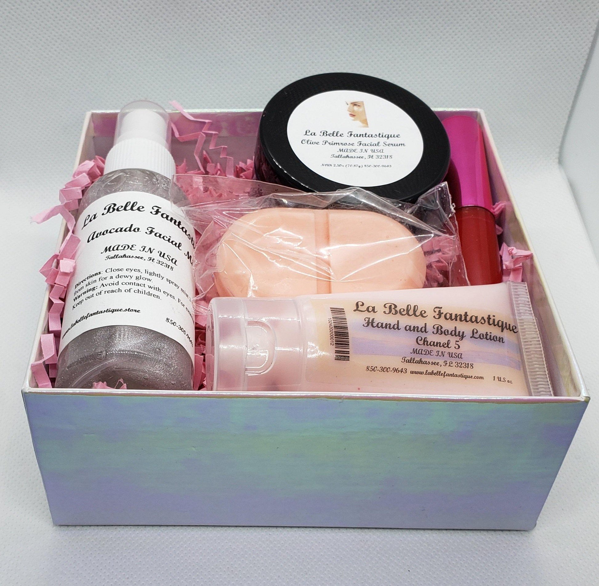 Spa Gift Set for Women, Spa Gift Set Thank You, Spa Gift Set for Mom, Gift Set Handmade Soap, Gifts Under 30, Natural Bath Gift Basket Women | - La Belle Fantastique 