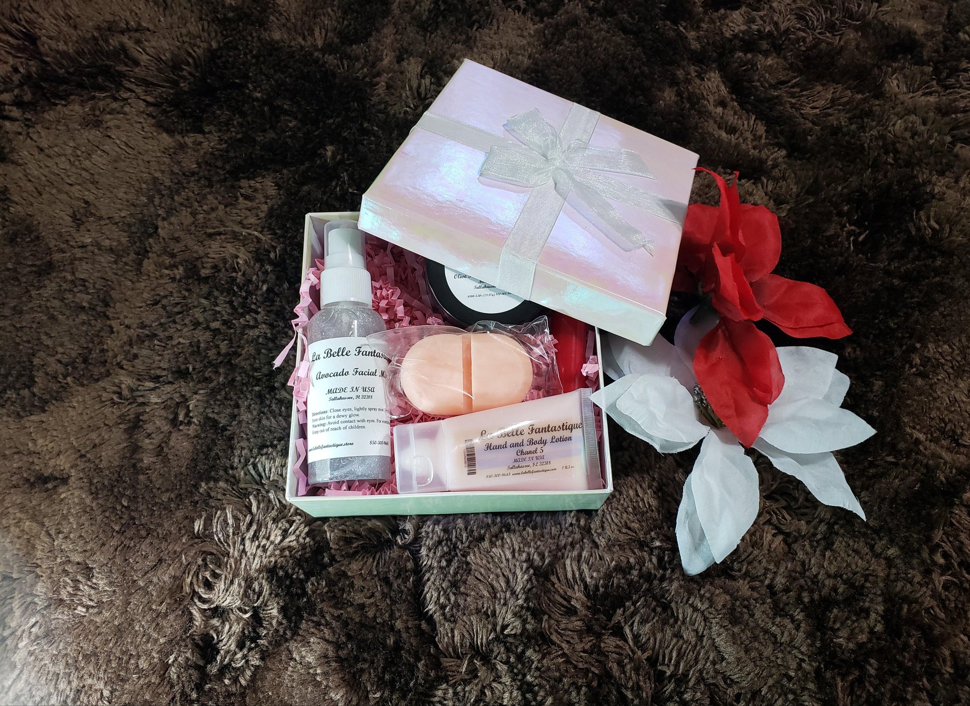 Spa Gift Set for Women, Spa Gift Set Thank You, Spa Gift Set for Mom, Gift Set Handmade Soap, Gifts Under 30, Natural Bath Gift Basket Women | - La Belle Fantastique 