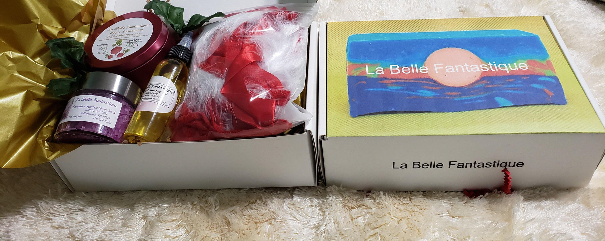 La Belle Fantastique Lingerie set | Lingerie set Red/White Santa Clause  | Erotic lingerie | Sexy underwear | Honeymoon lingerie | Gift Set | For Her - La Belle Fantastique 