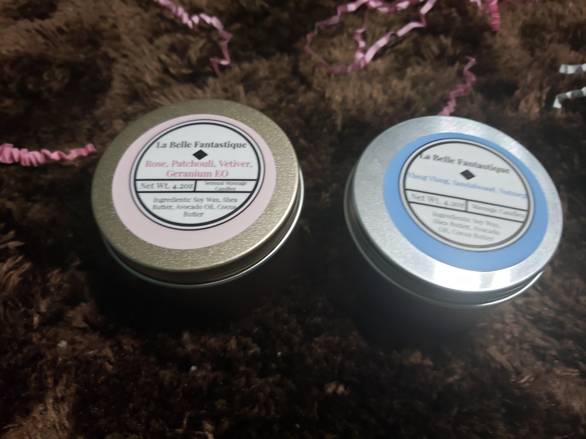 La Belle Fantastique Massage Body Candle that melts into warm, Relaxing, Natural Massage Oil - La Belle Fantastique 