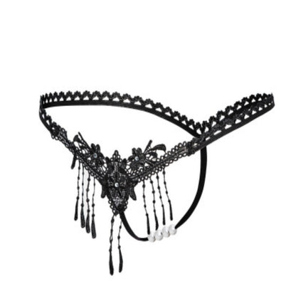 Bead Chain G-string, crotchless pearl panties, crotchless panties, crotchless panties for women, open crotch panties for women