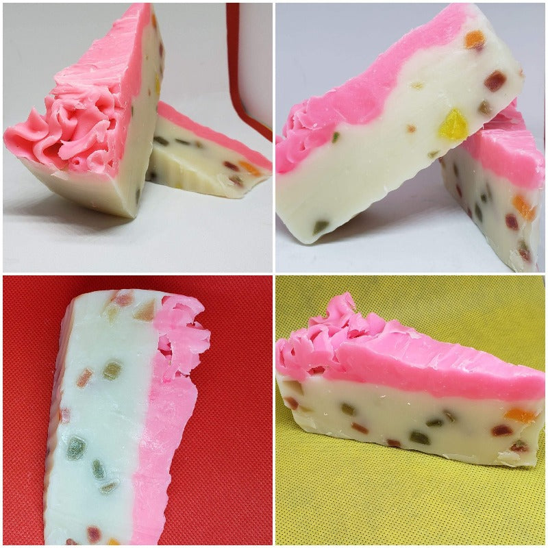 Cream Cheese Rose Cake Soap | handmade soap | cake soap | cold process soap| soap - La Belle Fantastique 