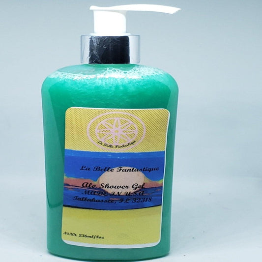 Aloe Shower Gel | all natural bath time favorite that is gentle & non toxic, lavender or unscented, safe for kids children, paraben free - La Belle Fantastique 