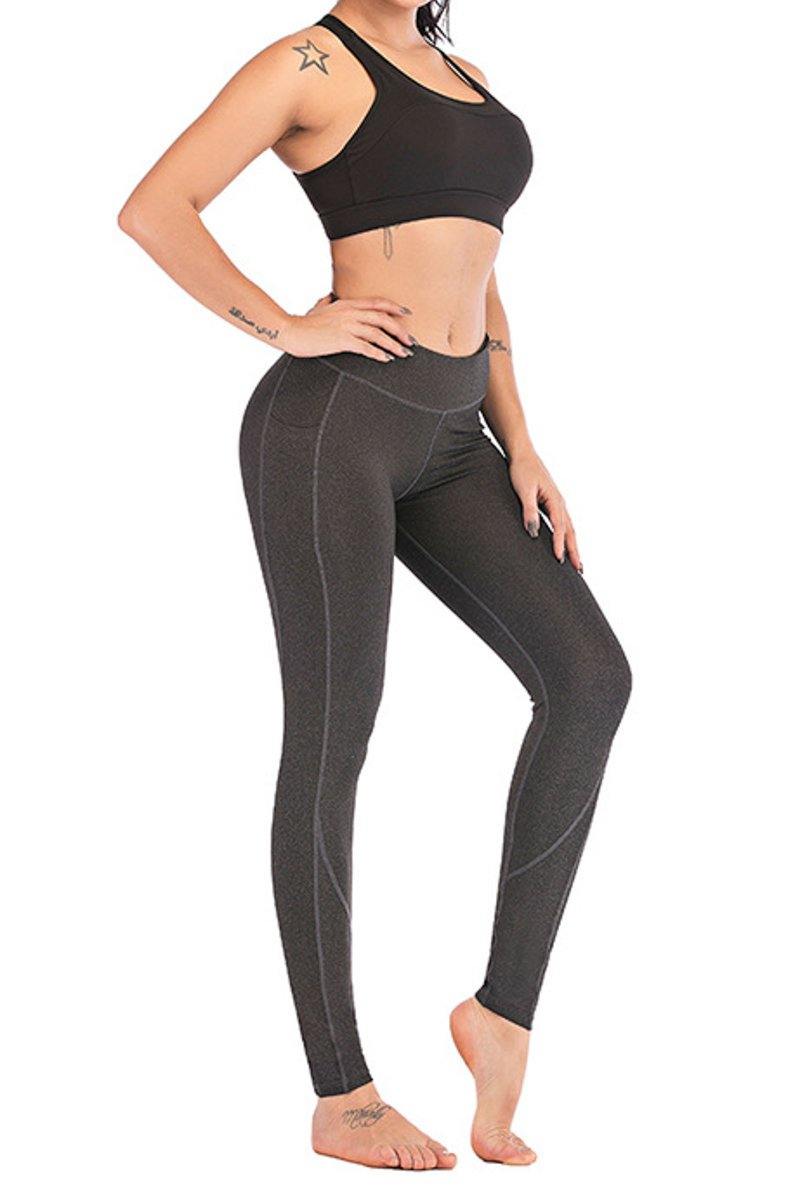 La Belle Fantastique Diva | Pocket tight stretch high waist soft yoga pants sport leggings - La Belle Fantastique 