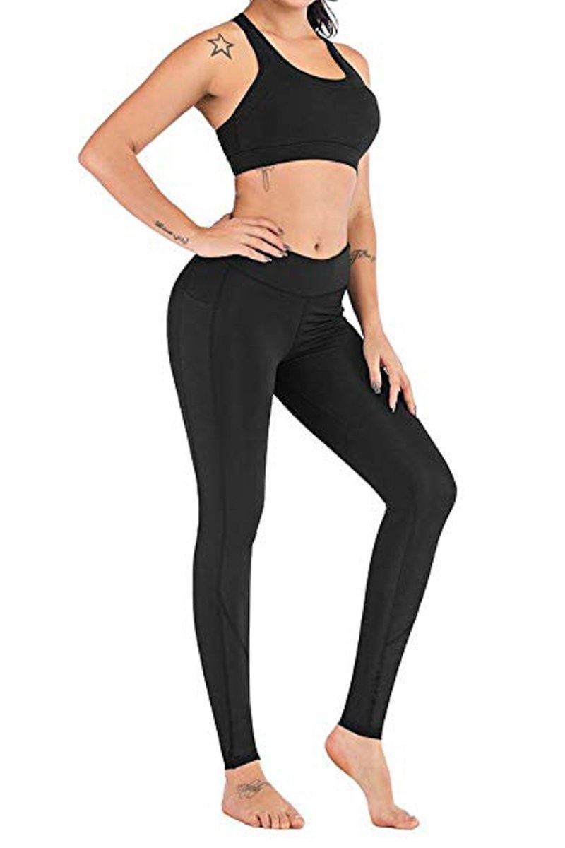 La Belle Fantastique | New stylish soft mesh splice pocket tight stretch high waist yoga pants leggings - La Belle Fantastique 