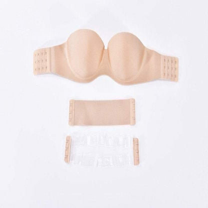 La Belle Fantastique Invisible strap one piece double back strap | Women's Strapless Bra for Large Bust Beauty with Underwire Low Back - La Belle Fantastique 
