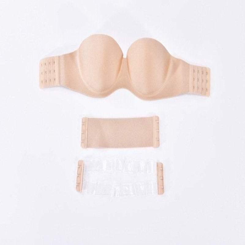 La Belle Fantastique Invisible strap one piece double back strap | Women's Strapless Bra for Large Bust Beauty with Underwire Low Back - La Belle Fantastique 