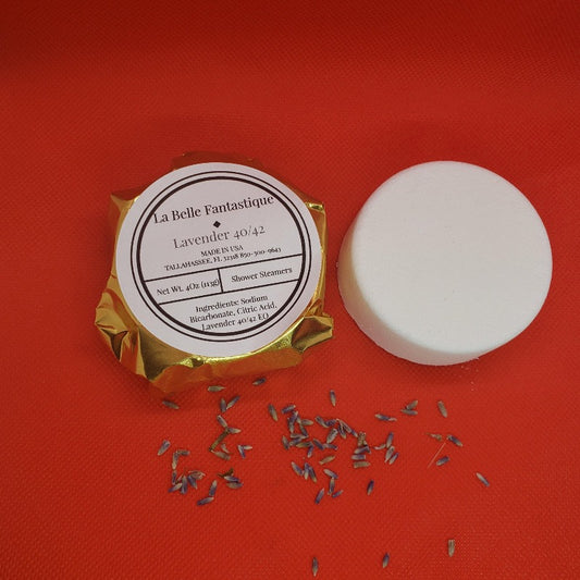 La Belle Fantastique Shower Steamers, Shower Tablets, Sinus Relief, Calming Shower Steamers Set of 4 Peppermint, Lavender, Orange, Tea Tree - La Belle Fantastique 